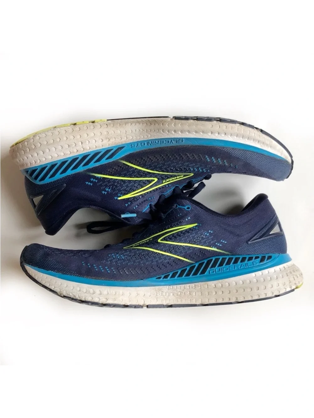Brooks Glycerin 19 Blue and Yellow Running Shoes Men’s Size 11.5